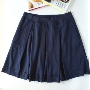 Max Studio Laser-Cut Pleated Skirt